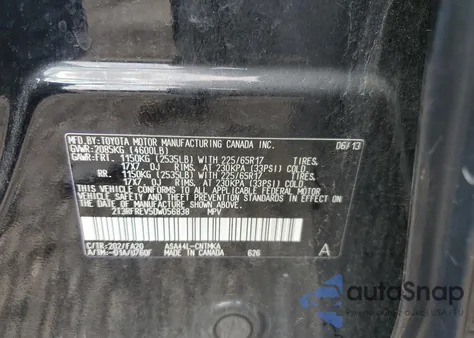 2013 Toyota Rav4 Xle z USA, uszkodzony, nr VIN 2T3RFREV5DW056838